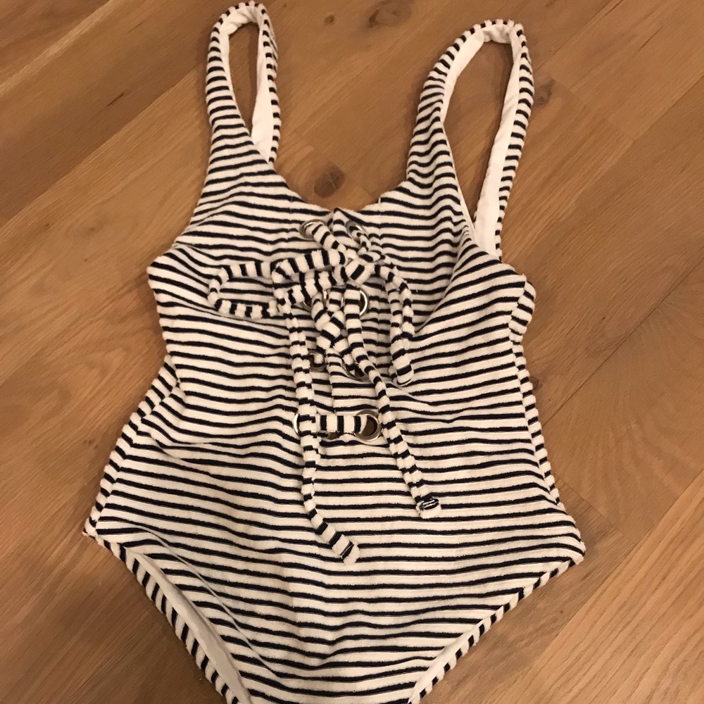 *NEVER WORN* Mara Hoffman Striped One-Piece